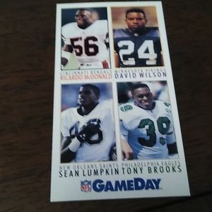 Gameday football card